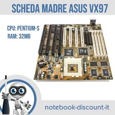 Scheda Madre ASUS VX97 Rev 1.01 Socket 7  Cpu Pentium-s   Ram 32mb Retro Vintage