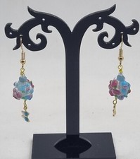 ORECCHINI PENDENTI AZZURRI con