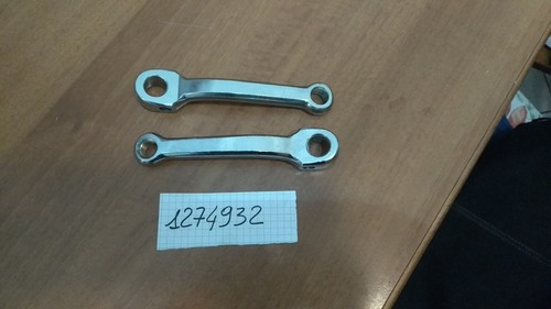 Coppia pedivelle cromate - coppia,