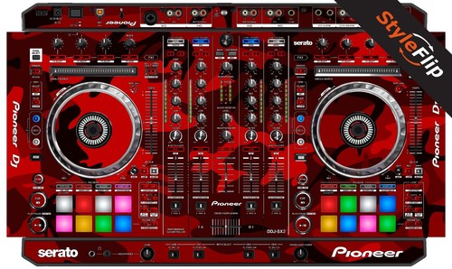 Pioneer ddj sx2 skin rosso - pioneer,