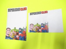 CARTA LETTERE SUPEREROI CLUB CORNO BUSTA + FOGLIO MARVEL UOMO RAGNO GADGET 1978