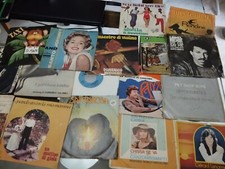 Lotto 30 Vecchi Dischi Vinili Vintage 45 Giri