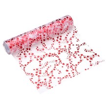 Red metallic sequin - red,