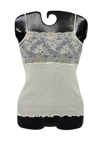 Top lana seta - con, spalline