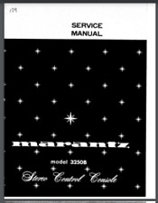 Marantz 3250B Console Controllo Stereo Manuale di servizio 20 pagine rilegato a pettine