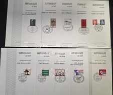 ERSTTAGSBLATT Der Deutschen Bundespost lotto da 28 pezzi anno 1976 German Stamps