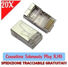 20X Plug RJ45 schermato