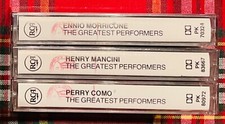 ENNIO MORRICONE Henry MANCINI Perry COMO 3 Rari BOX MC THE GREATEST PERFORMER