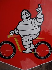 Poster vintage Michelin pubblicitario metallo originale pubblicita' 