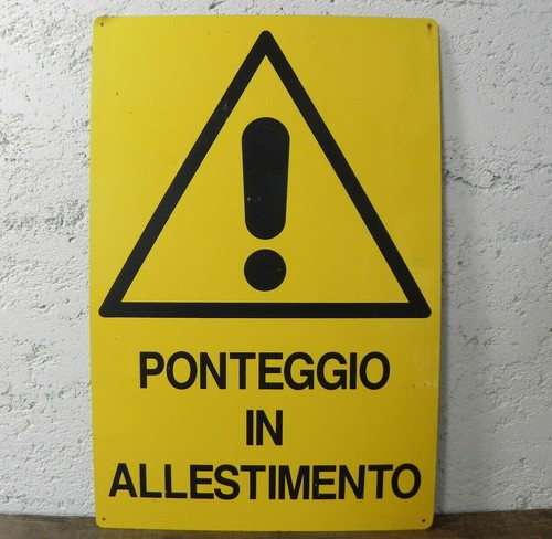 Cartello stradale vintage