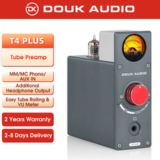 Douk Audio T4PLUS HiFi MM/MC 5654 Preamplificatore Phono Vacuum Tube Preamp