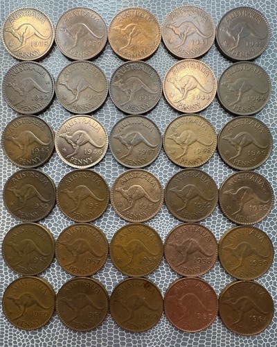 Australia one penny collezione - australia,