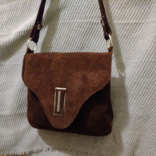 Borsa vintage pelle camoscio - vintage,