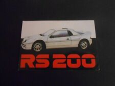 cartolina promozionale FORD RS 200-cm.10x15