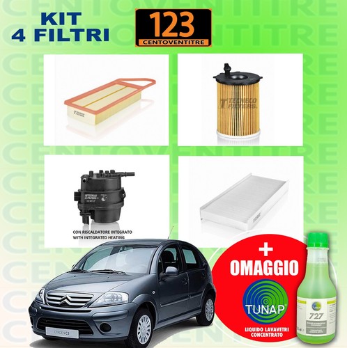 Kit tagliando filtri citroen - tagliando,