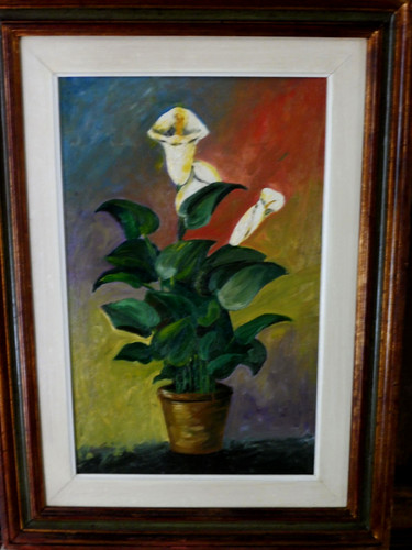 Vecchio quadro olio - vecchio,