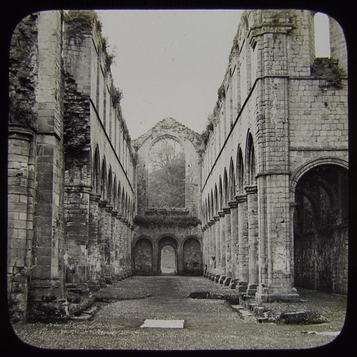Glass magic lantern slide - magic,