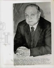 1963 Foto Stampa Francesco De Martino alla riunione del Comitato Socialista a Roma