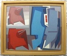 Gualtiero NATIVI (Pistoia 1921 – Greve 1999) LETTERA dalla TERRA cm 80x100 1995