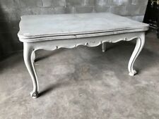 Tavolo Provenzale Laccato Grigio Chiaro Allungabile - Restaurato (in corso)