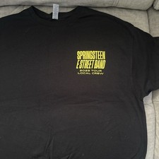 Bruce Springsteen E Street Band 2023 Tour Local Crew T-Shirt Uomo XL Nero