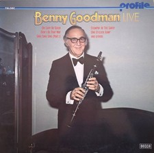 Benny Goodman – Live – TELDEC Profile 1979 – LP EX/EX – Big Band Jazz