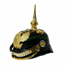 Elmetto Pickelhaube in pelle