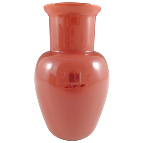 Vaso vetro rosso opalino - rosso,