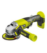 SMERIGLIATRICE ANGOLARE A BATTERIA RYOBI "R18AG-0" MOLA DA 115MM 18V SOLO COR...