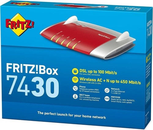 Fritzbox 7430 100 - 100, mbit/s