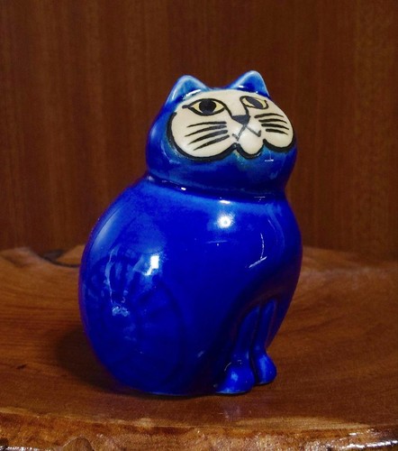 Statuina gatto azzurro - , lisa