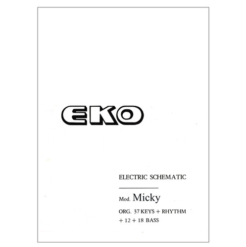 Eko micky service manual - micky,