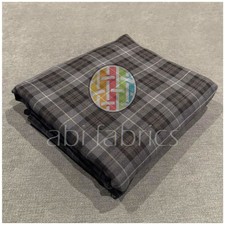 Fraser Tessuto Tartan Grigio