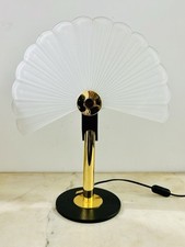 Lampada Da Scrivania Murano E Ottone  F.Fabbian 118 Made In Italy Fine Anni70