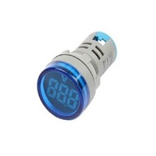 Voltmetro Digitale da Pannello AC 20–500V – LED Blu 22mm Mod. AD101-22VM – Misur