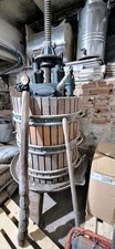 Strettoio Uva Manuale H.160 L.70xm Circa Completo Di Pressa Mosto In Legno 