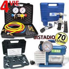 Kit professionale condizionamento - pompa 70 Lt R32, set manometri 4 vie, cartel
