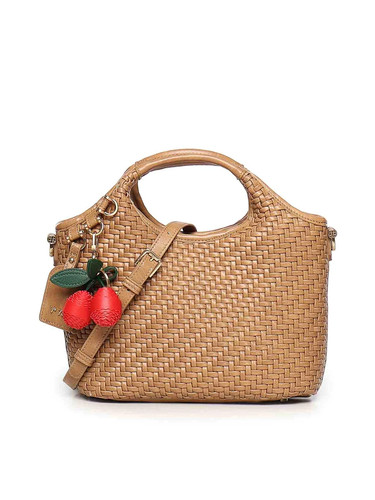 V73 borsa cuoio intrecciata - v73,