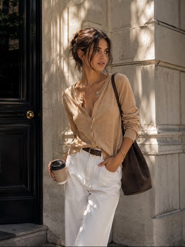 Cardigan zara beige - cardigan,