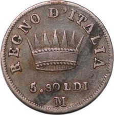 T7574 ITALIE 5 SOLDI NAPOLEON