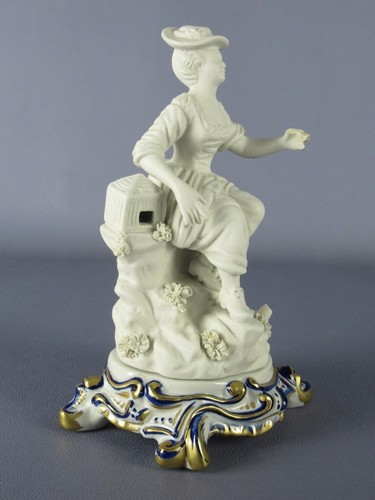 Statua dama porcellana