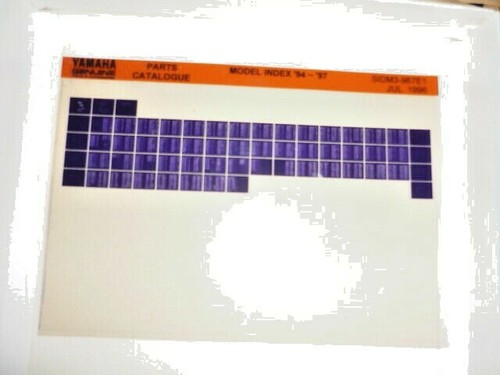 Catalogo ricambi yamaha model - ricambi,