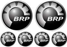 6 STICKERS LOGO BOMBARDIER