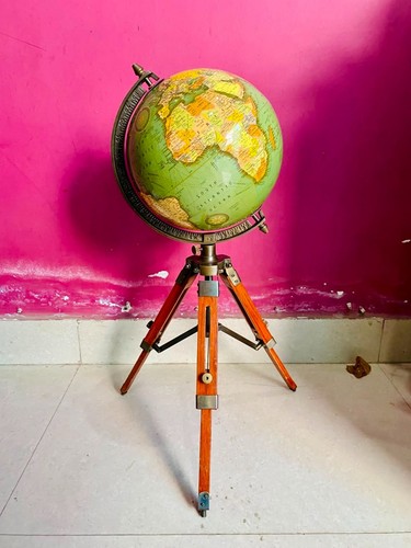 Mappamondo vintage con - mappamondo, 8"