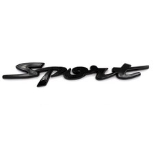 3D Sport scritta nero emblema