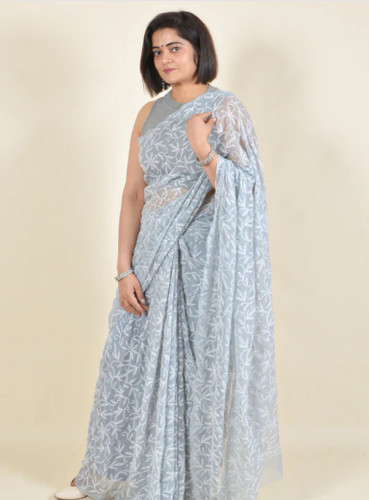 Chikankari saree georgette - saree,