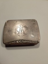 Antico Portasigarette Con Incisione