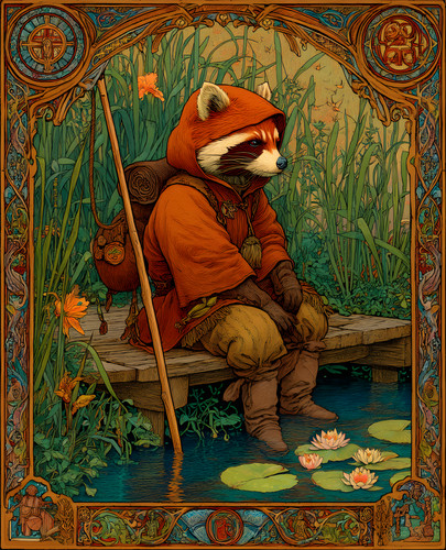 Stampa fine art 8x10 panda