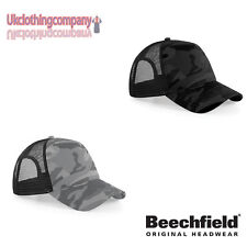 Beechfield Mimetico Visiera Cappellino Camouflage Militare Forze Armate Cappello