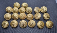 20 VECCHI BOTTONI BOMBE GIACCA